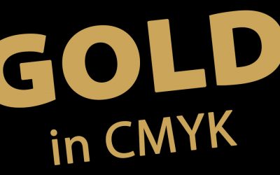 Den Sonderfarbton Gold in CMYK darstellen