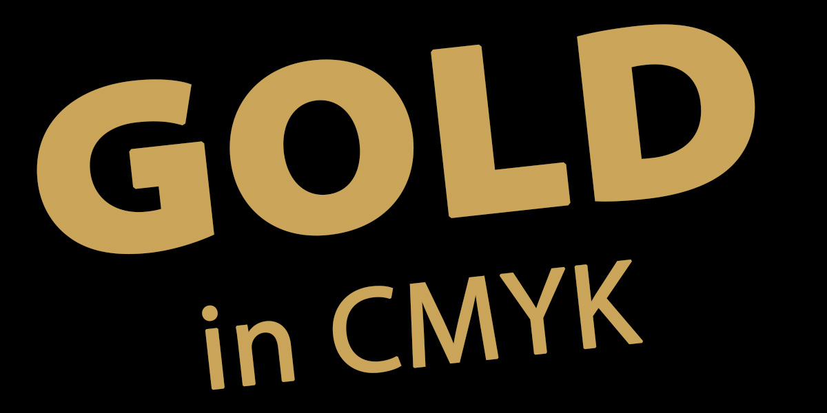 GOLD in CMYK